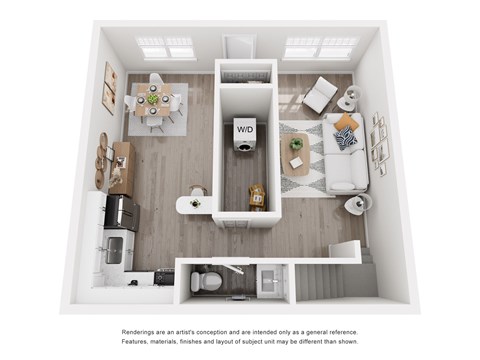 Floor plan for 3 beds, 1.5 baths, 1177 sqft